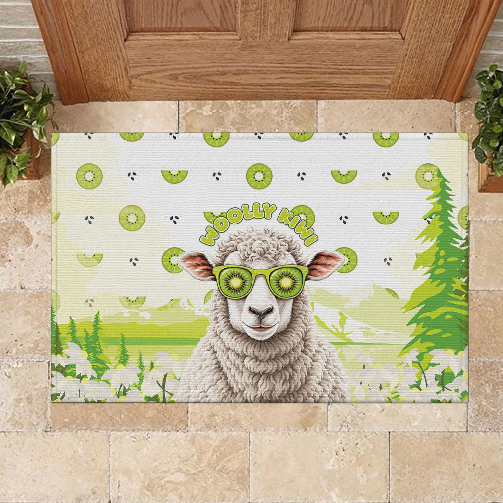 New Zealand Funny Woolly Kiwi Sheep Rubber Doormat