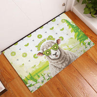 New Zealand Funny Woolly Kiwi Sheep Rubber Doormat