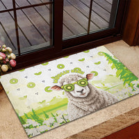 New Zealand Funny Woolly Kiwi Sheep Rubber Doormat