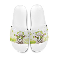 New Zealand Funny Woolly Kiwi Sheep Slide Sandals