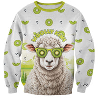 New Zealand Funny Woolly Kiwi Sheep Sweatshirt