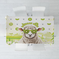 New Zealand Funny Woolly Kiwi Sheep Tablecloth