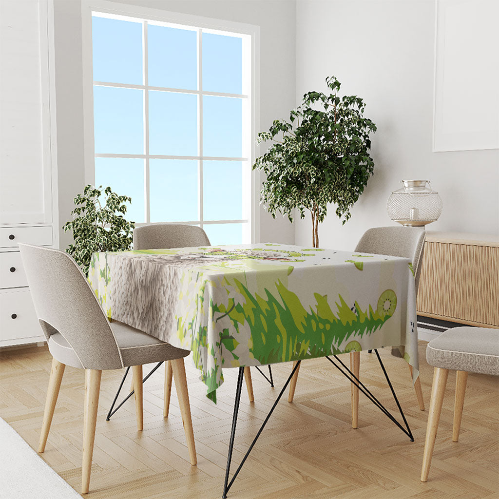 New Zealand Funny Woolly Kiwi Sheep Tablecloth