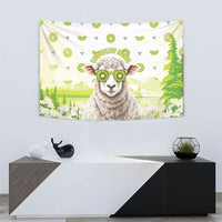 New Zealand Funny Woolly Kiwi Sheep Tapestry