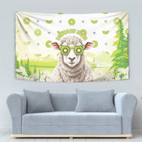New Zealand Funny Woolly Kiwi Sheep Tapestry