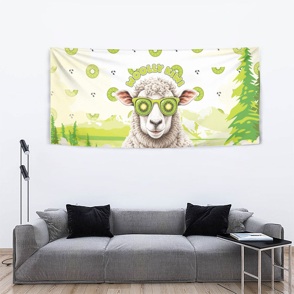 New Zealand Funny Woolly Kiwi Sheep Tapestry