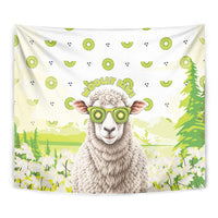 New Zealand Funny Woolly Kiwi Sheep Tapestry