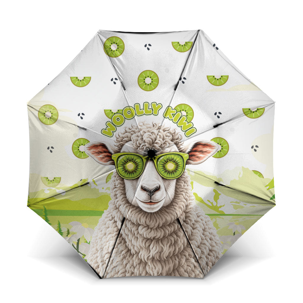 New Zealand Funny Woolly Kiwi Sheep Umbrella