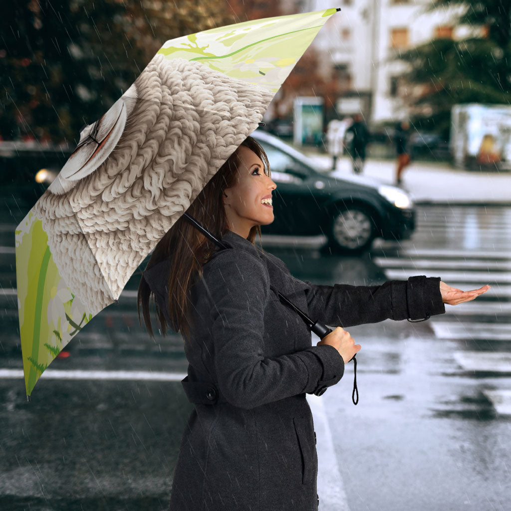 New Zealand Funny Woolly Kiwi Sheep Umbrella