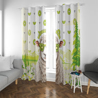 New Zealand Funny Woolly Kiwi Sheep Window Curtain