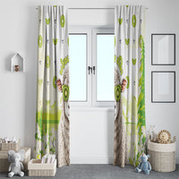 New Zealand Funny Woolly Kiwi Sheep Window Curtain