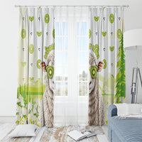 New Zealand Funny Woolly Kiwi Sheep Window Curtain