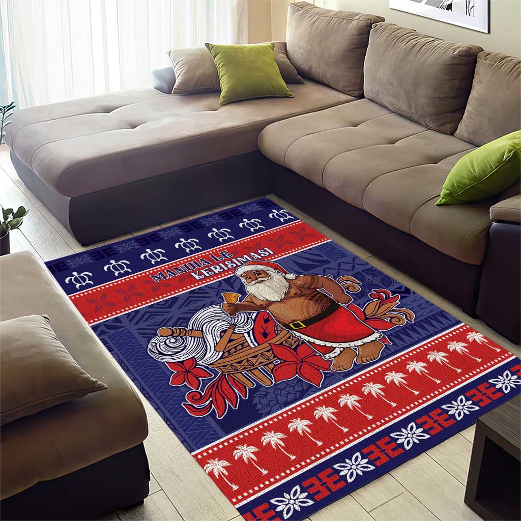Samoa Christmas Area Rug Samoan Santa Claus Manuia Le Kerisimasi LT05 - Polynesian Pride