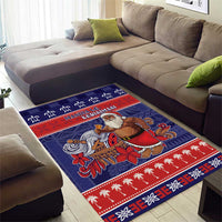 Samoa Christmas Area Rug Samoan Santa Claus Manuia Le Kerisimasi LT05 - Polynesian Pride