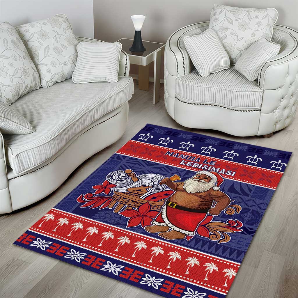 Samoa Christmas Area Rug Samoan Santa Claus Manuia Le Kerisimasi LT05 - Polynesian Pride