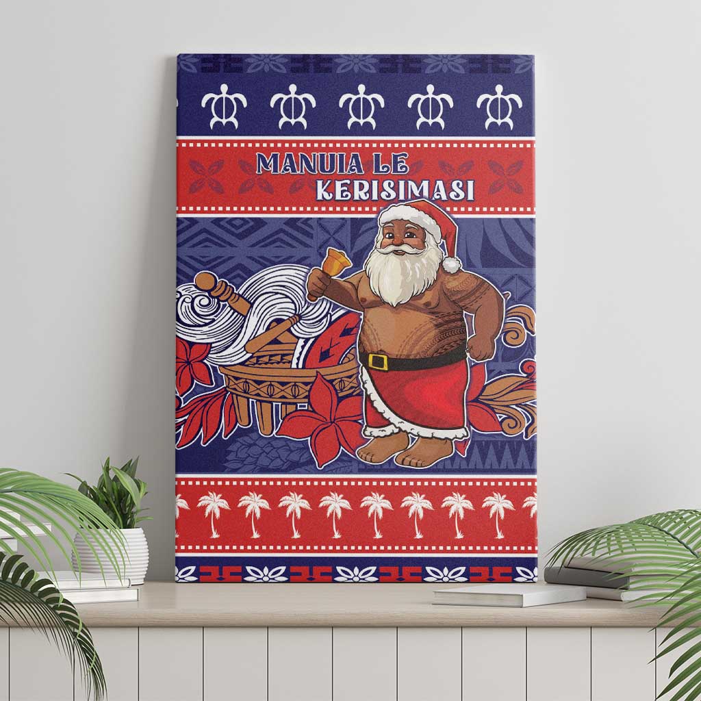 Samoa Christmas Canvas Wall Art Samoan Santa Claus Manuia Le Kerisimasi LT05 - Polynesian Pride