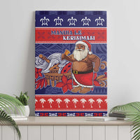 Samoa Christmas Canvas Wall Art Samoan Santa Claus Manuia Le Kerisimasi LT05 - Polynesian Pride