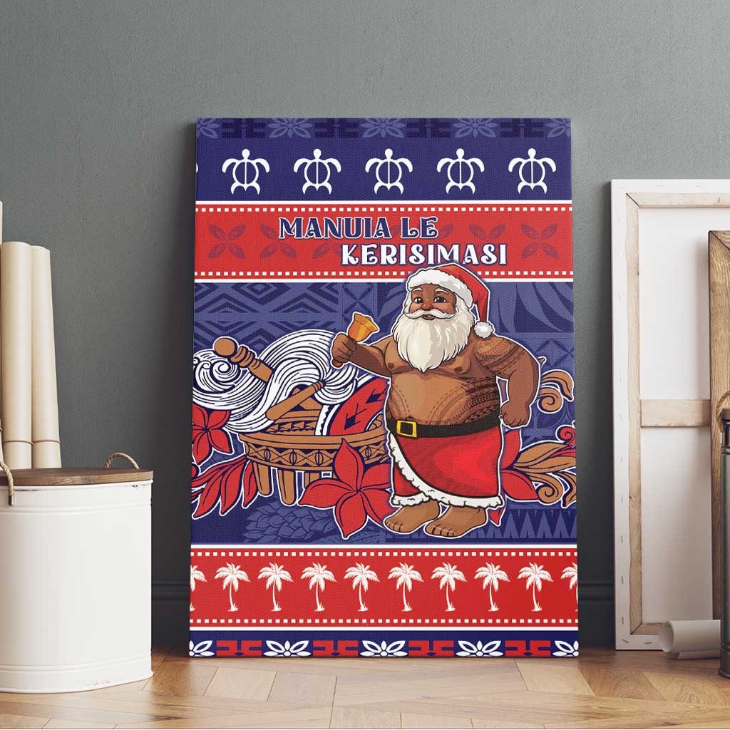 Samoa Christmas Canvas Wall Art Samoan Santa Claus Manuia Le Kerisimasi LT05 - Polynesian Pride