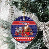 Samoa Christmas Ceramic Ornament Samoan Santa Claus Manuia Le Kerisimasi LT05 - Polynesian Pride