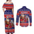 Samoa Christmas Couples Matching Off Shoulder Maxi Dress and Long Sleeve Button Shirt Samoan Santa Claus Manuia Le Kerisimasi