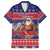 Samoa Christmas Family Matching Short Sleeve Bodycon Dress and Hawaiian Shirt Samoan Santa Claus Manuia Le Kerisimasi