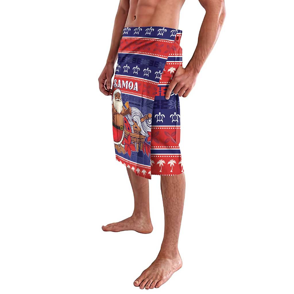 Samoa Christmas Lavalava Samoan Santa Claus Manuia Le Kerisimasi LT05 - Polynesian Pride