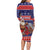 Samoa Christmas Long Sleeve Bodycon Dress Samoan Santa Claus Manuia Le Kerisimasi