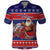 Samoa Christmas Polo Shirt Samoan Santa Claus Manuia Le Kerisimasi