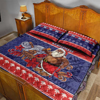 Samoa Christmas Quilt Bed Set Samoan Santa Claus Manuia Le Kerisimasi LT05 - Polynesian Pride