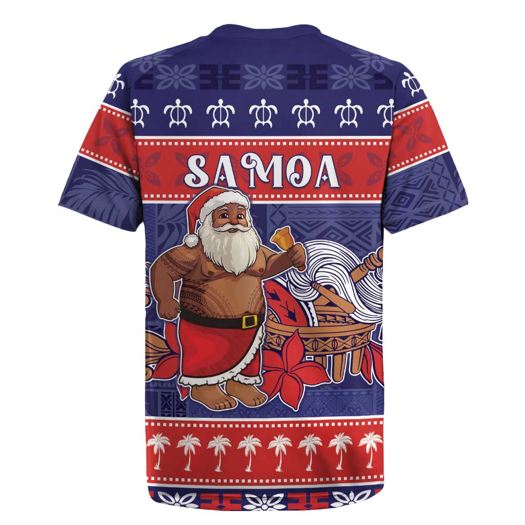 Samoa Christmas Rugby Jersey Samoan Santa Claus Manuia Le Kerisimasi LT05 - Polynesian Pride