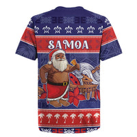 Samoa Christmas Rugby Jersey Samoan Santa Claus Manuia Le Kerisimasi LT05 - Polynesian Pride
