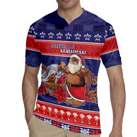 Samoa Christmas Rugby Jersey Samoan Santa Claus Manuia Le Kerisimasi LT05 - Polynesian Pride