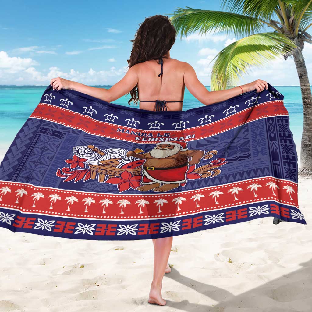 Samoa Christmas Sarong Samoan Santa Claus Manuia Le Kerisimasi LT05 - Polynesian Pride