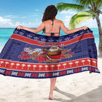 Samoa Christmas Sarong Samoan Santa Claus Manuia Le Kerisimasi LT05 - Polynesian Pride