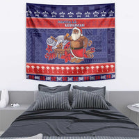Samoa Christmas Tapestry Samoan Santa Claus Manuia Le Kerisimasi LT05 - Polynesian Pride