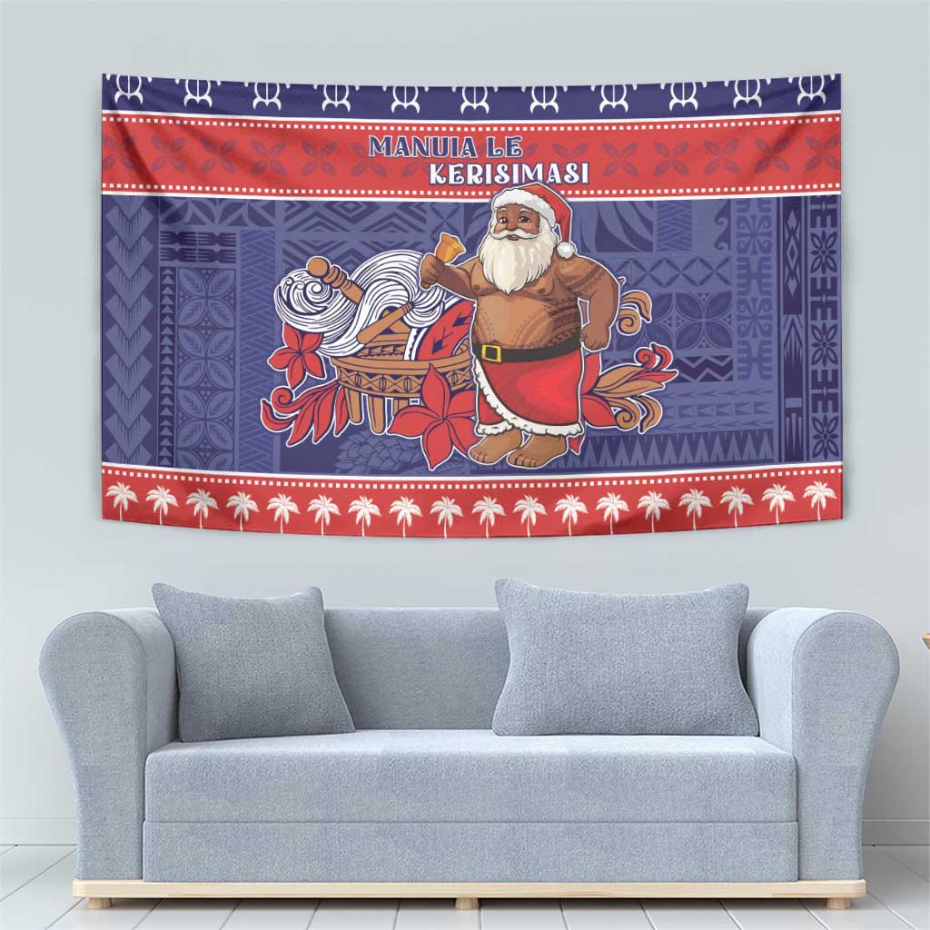 Samoa Christmas Tapestry Samoan Santa Claus Manuia Le Kerisimasi LT05 - Polynesian Pride