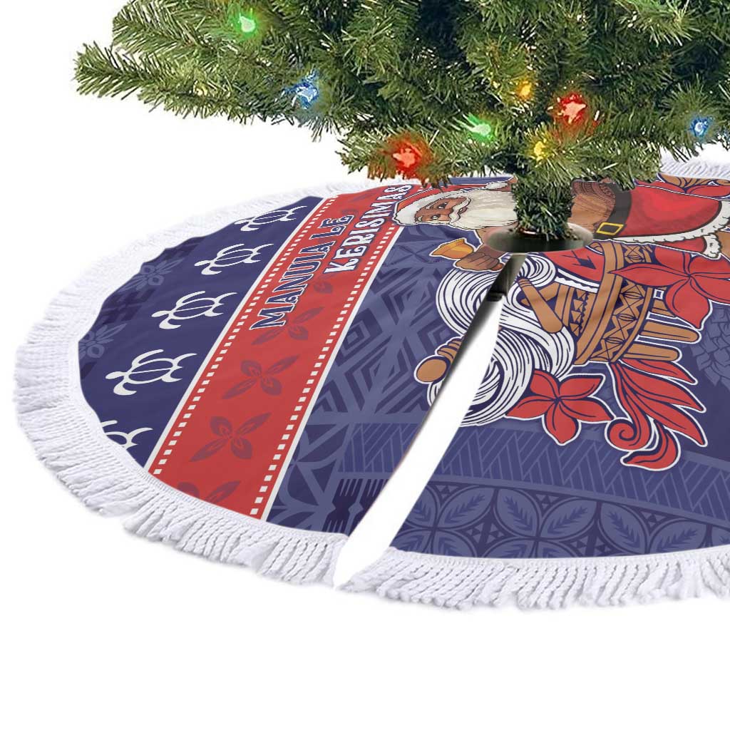 Samoa Christmas Tree Skirt Samoan Santa Claus Manuia Le Kerisimasi LT05 - Polynesian Pride