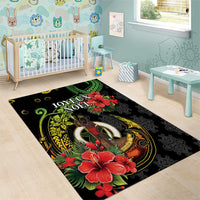 Love Vanuatu Christmas Area Rug God Yumi Polynesian Tribal Pattern LT05 - Polynesian Pride