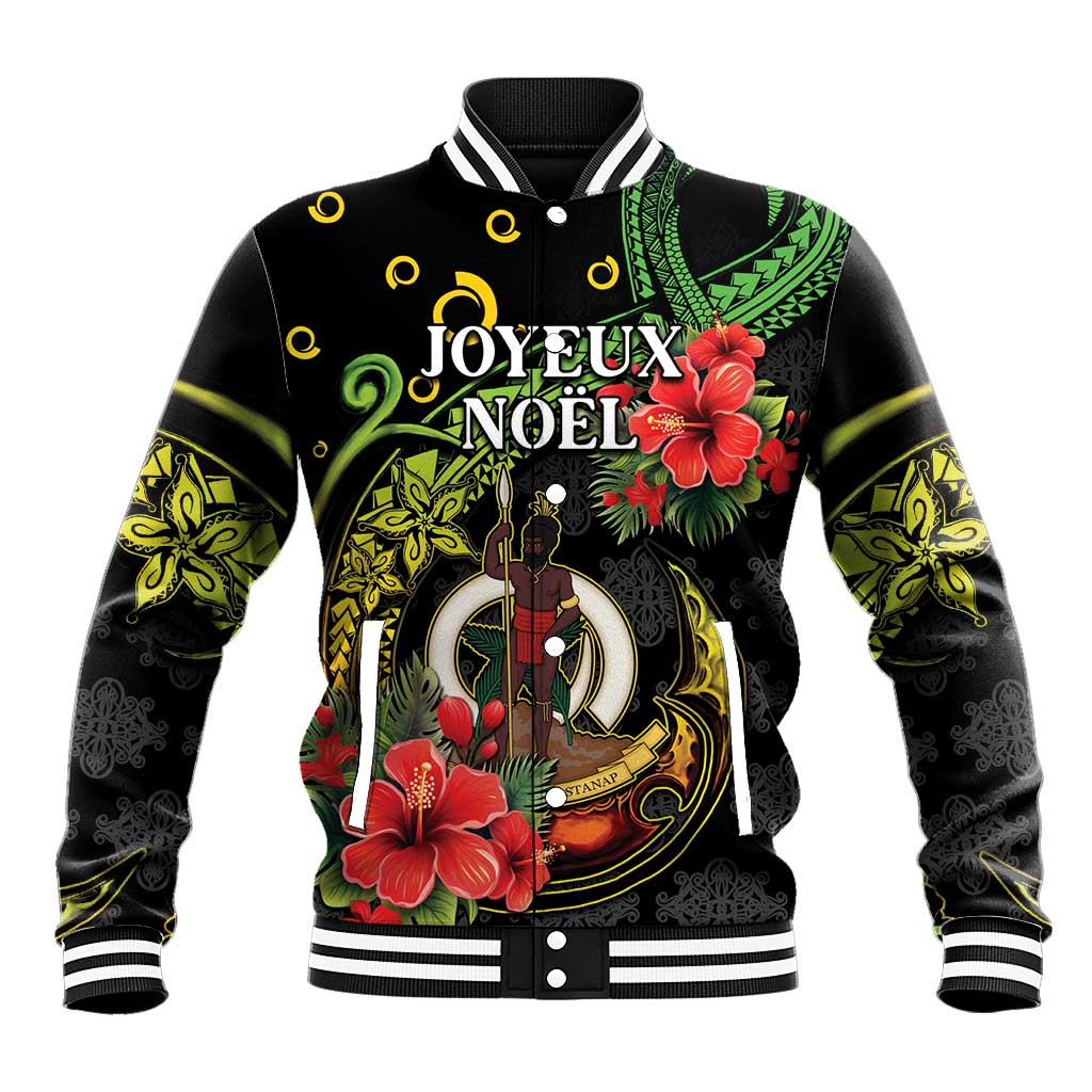 Love Vanuatu Christmas Baseball Jacket God Yumi Polynesian Tribal Pattern LT05 Unisex Black - Polynesian Pride