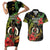 Love Vanuatu Christmas Couples Matching Short Sleeve Bodycon Dress and Hawaiian Shirt God Yumi Polynesian Tribal Pattern