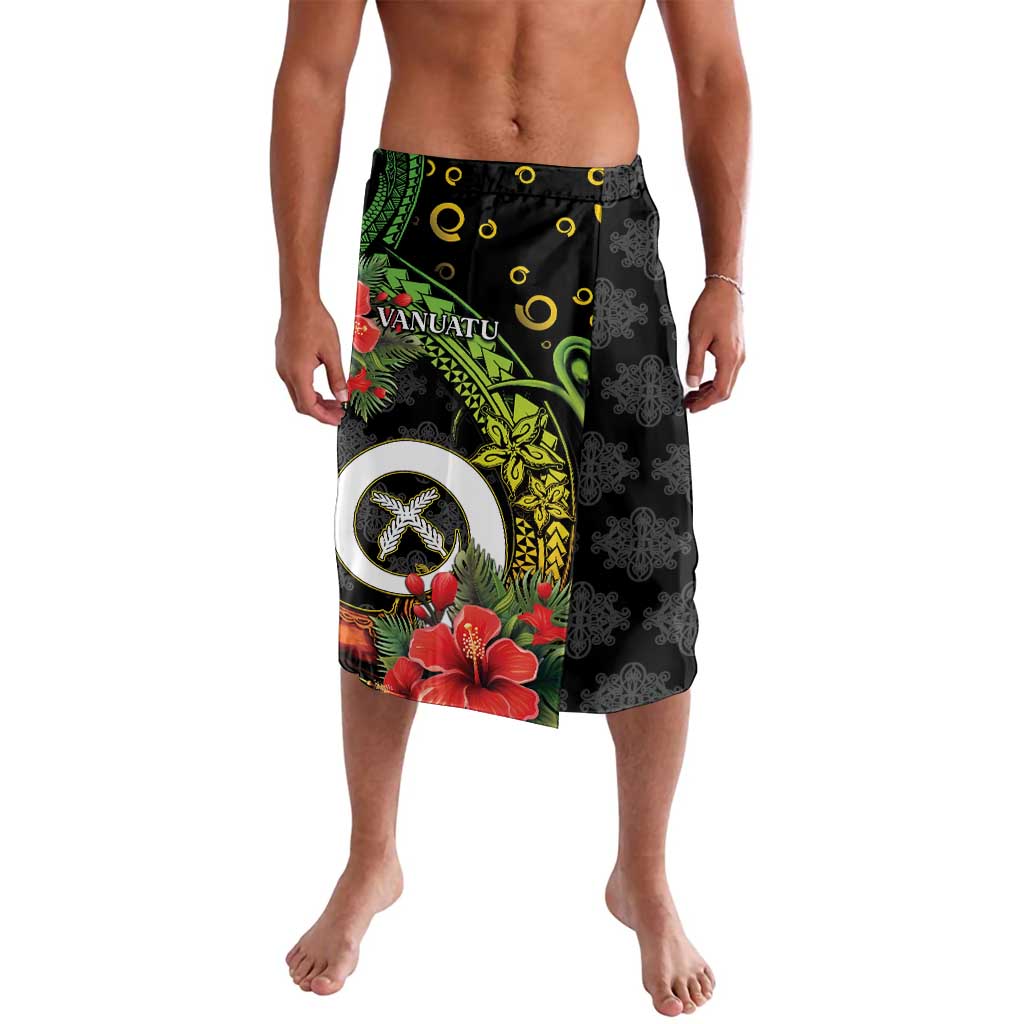 Love Vanuatu Christmas Lavalava God Yumi Polynesian Tribal Pattern LT05 Black - Polynesian Pride