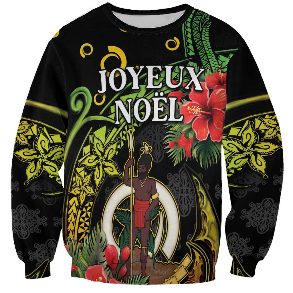 Love Vanuatu Christmas Sweatshirt God Yumi Polynesian Tribal Pattern LT05 Unisex Black - Polynesian Pride