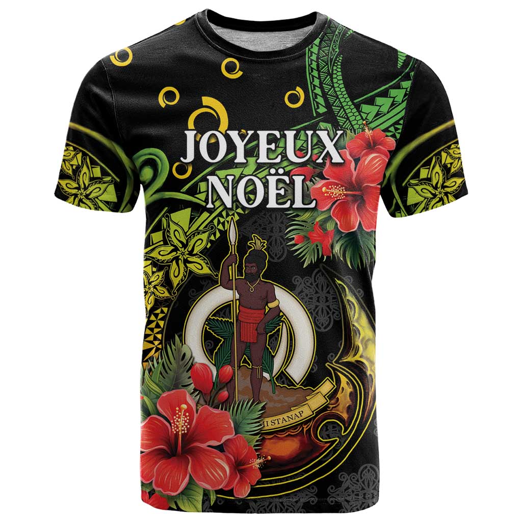 Love Vanuatu Christmas T Shirt God Yumi Polynesian Tribal Pattern LT05 Black - Polynesian Pride