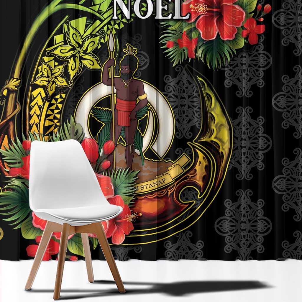Love Vanuatu Christmas Window Curtain God Yumi Polynesian Tribal Pattern LT05 - Polynesian Pride
