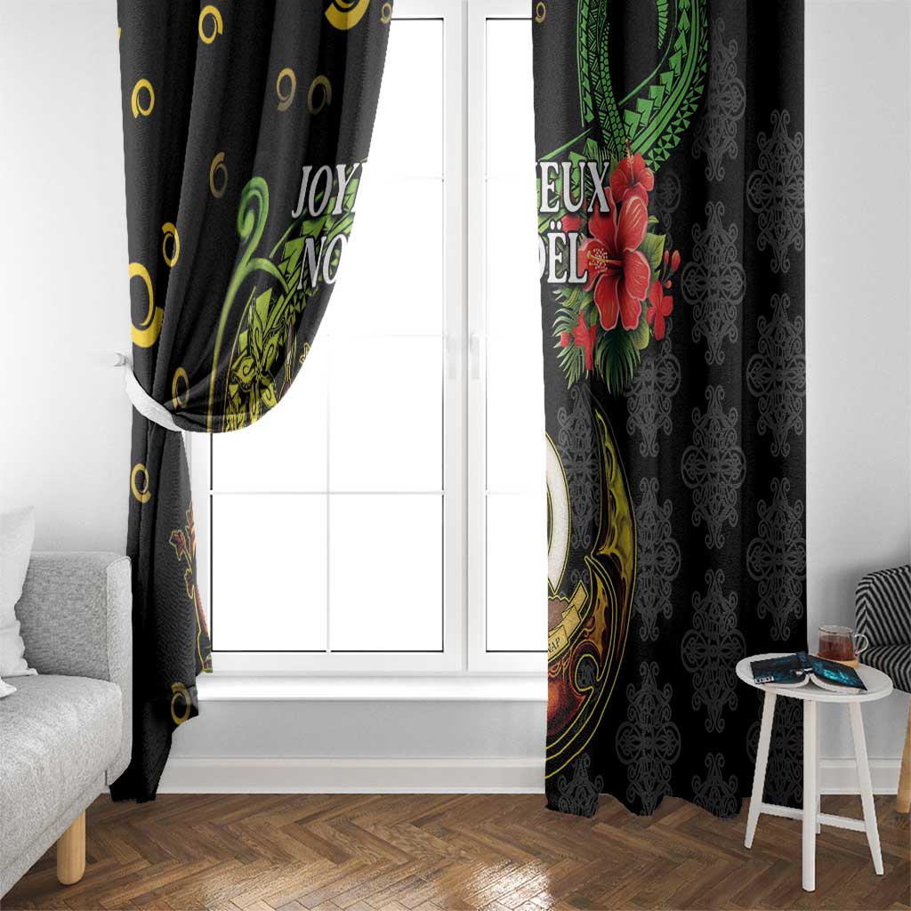 Love Vanuatu Christmas Window Curtain God Yumi Polynesian Tribal Pattern LT05 - Polynesian Pride