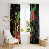 Love Vanuatu Christmas Window Curtain God Yumi Polynesian Tribal Pattern LT05 - Polynesian Pride