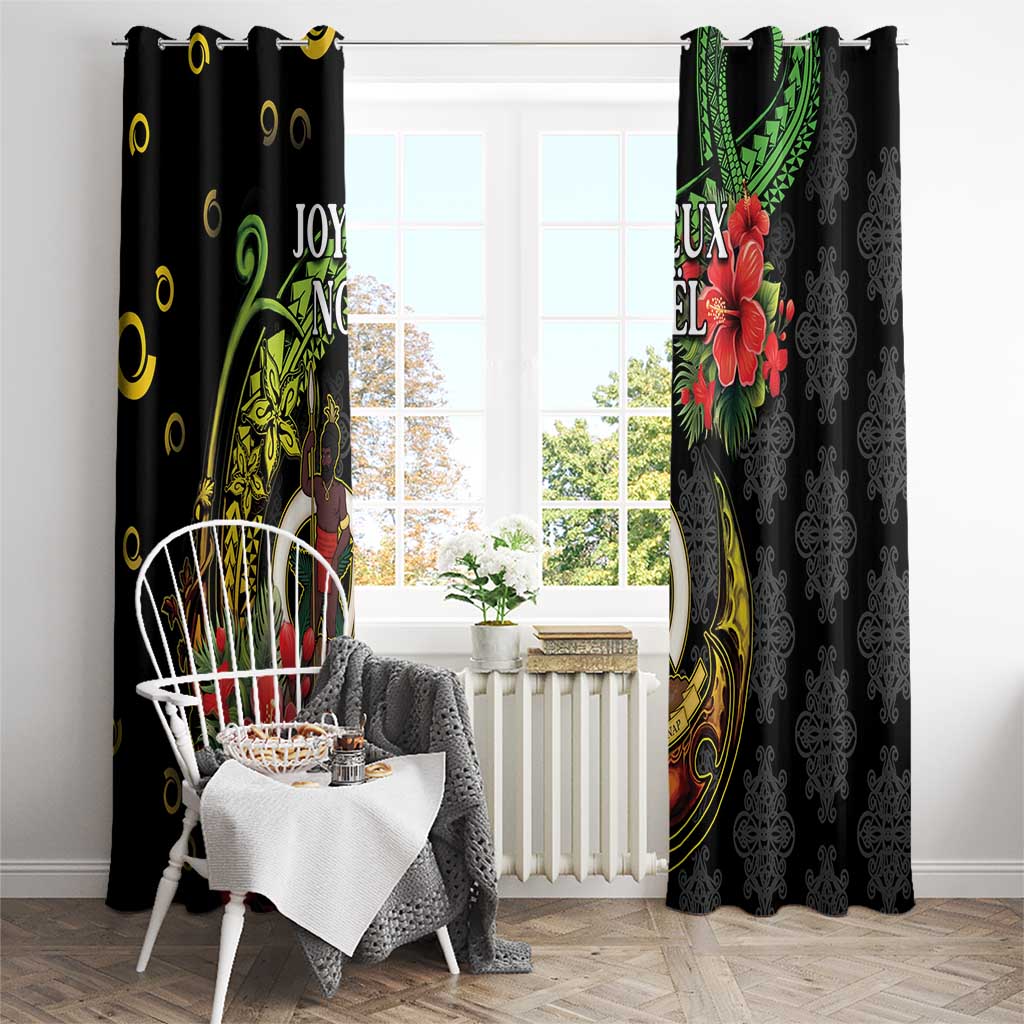 Love Vanuatu Christmas Window Curtain God Yumi Polynesian Tribal Pattern LT05 - Polynesian Pride