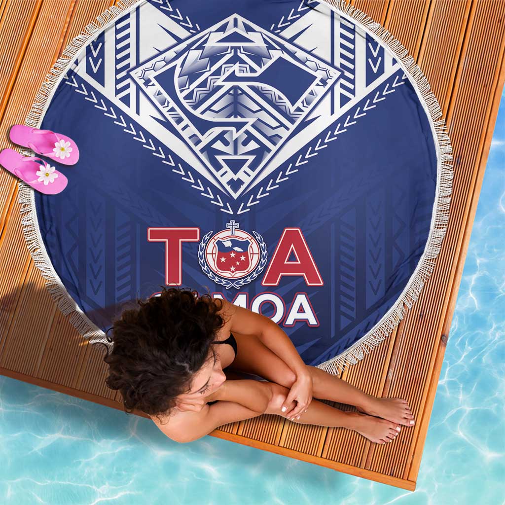 Super Toa Samoa Rugby Beach Blanket Warrior Spirit LT05 - Polynesian Pride