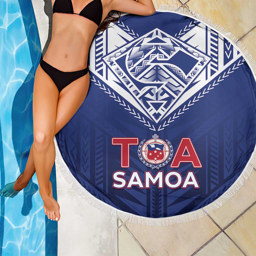Super Toa Samoa Rugby Beach Blanket Warrior Spirit LT05 - Polynesian Pride