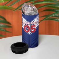 Super Toa Samoa Rugby Custom 4 in 1 Can Cooler Tumbler Warrior Spirit LT05 - Polynesian Pride